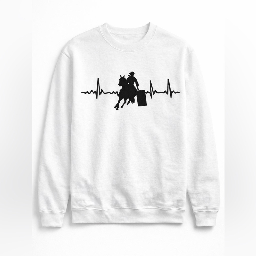 Western Barrel Racing Crewneck Sweatshirt
